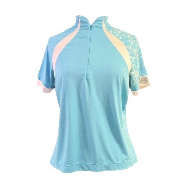 Novara Tops - Novara | Classic Short Sleeve Cycling Jersey Blue & White Womens XL